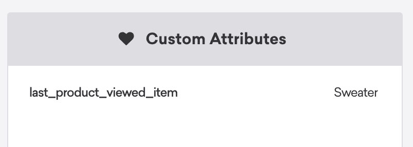 last_product_viewed_item attribute in Braze.